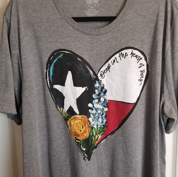 3 ea size 2x T-Shirts. Red, yellow, and grey. - Picture 2 of 3